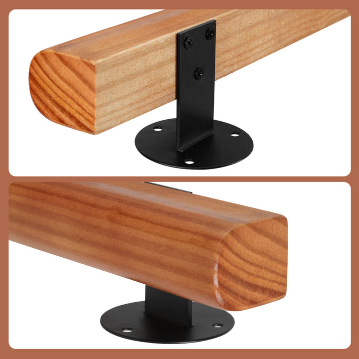 Sonnewelt Handlauf Treppengeländer Kiefernholz Halbrunde Wood