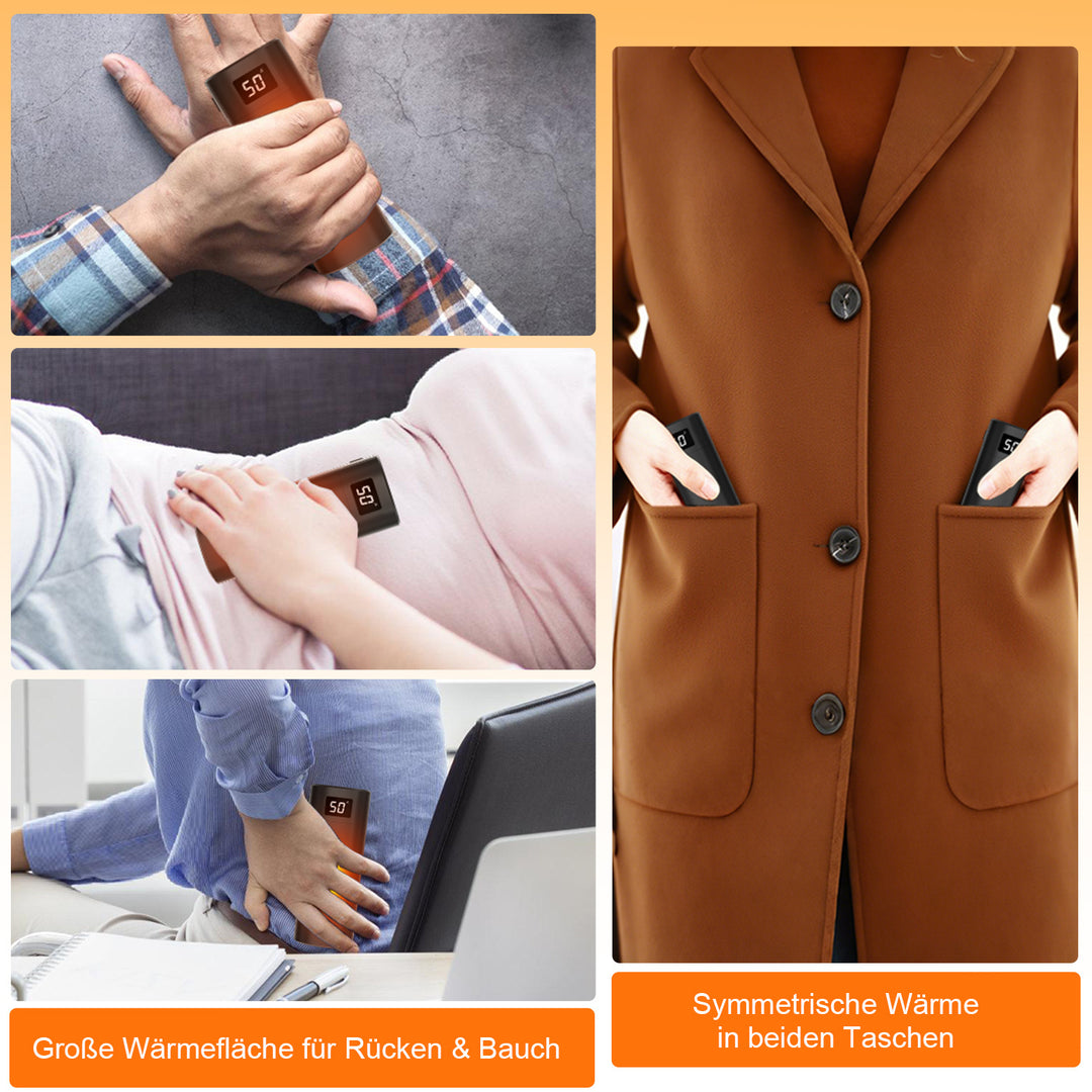 Sonnewelt 2x Set Handwärmer Elektrisch Taschenwärmer USB