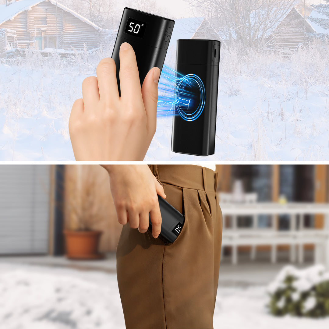 Sonnewelt 2x Set Handwärmer Elektrisch Taschenwärmer USB