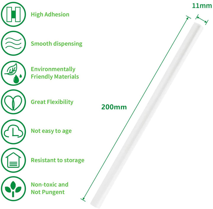 Sonnewelt Heißklebesticks 11 x 200 mm rund 55/110 Stück