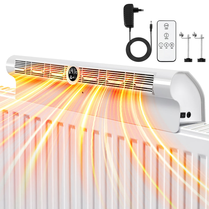 Sonnewelt Heizkörper Ventilator Heizverstärker 6 Auslässen und Beleuchtung