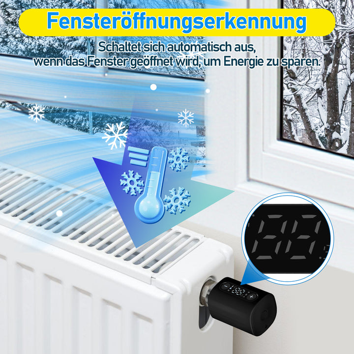 Sonnewelt Heizkörperthermostat Thermostatisches Heizkörperventil mit Ersatzkopf