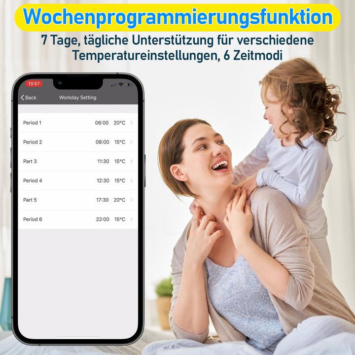 Sonnewelt Heizkörperthermostat Thermostatisches Heizkörperventil mit Ersatzkopf