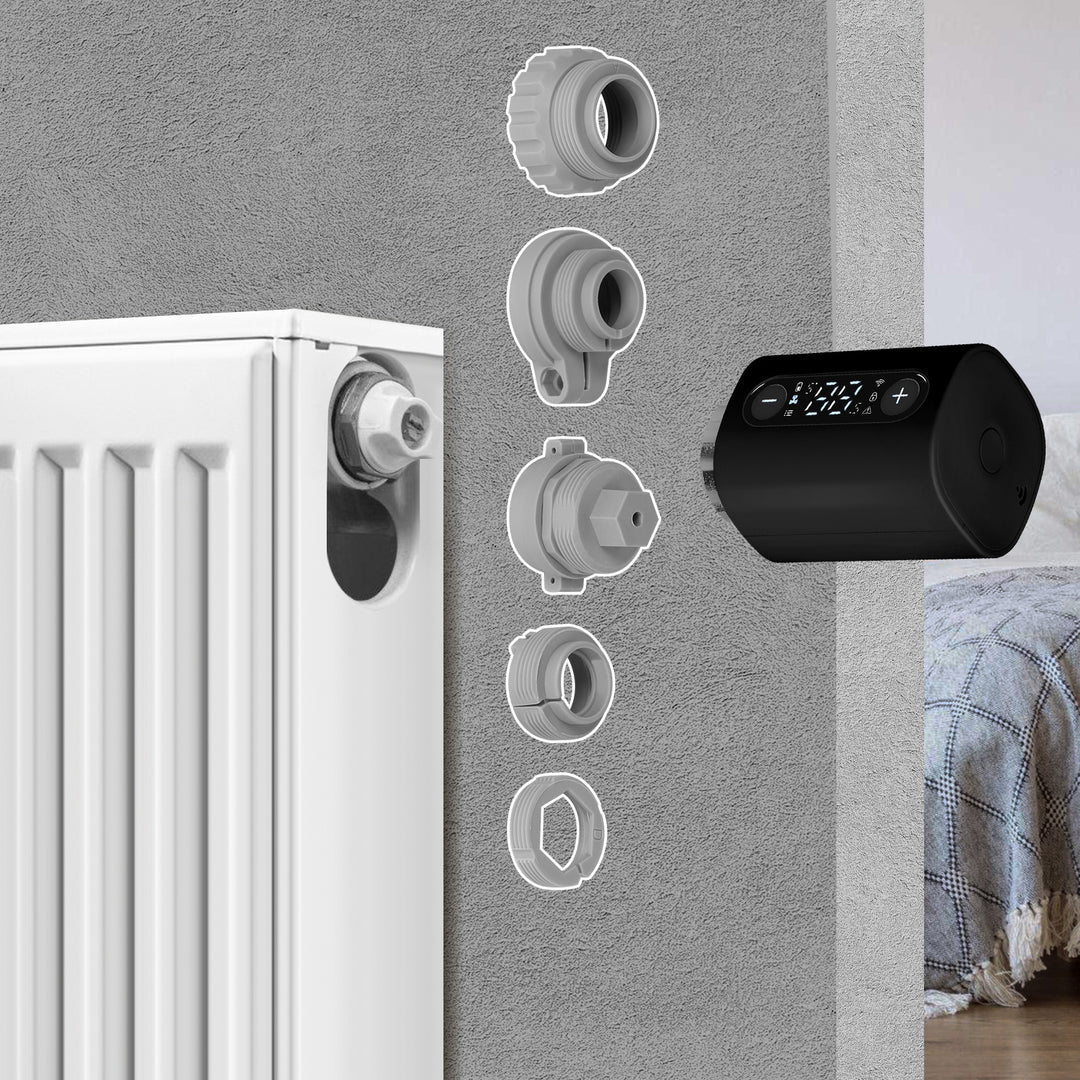 Sonnewelt Heizkörperthermostat Thermostatisches Heizkörperventil mit Ersatzkopf