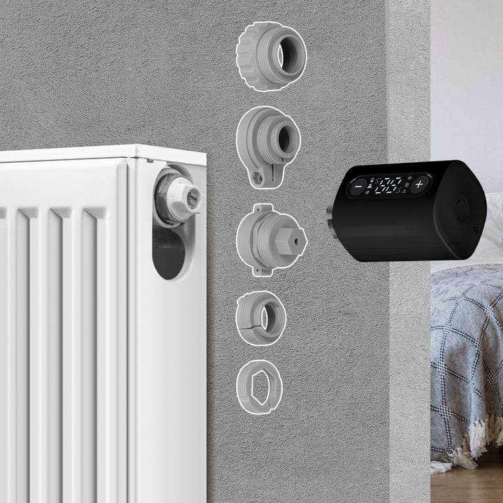 Sonnewelt Heizkörperthermostat Thermostatisches Heizkörperventil mit Ersatzkopf