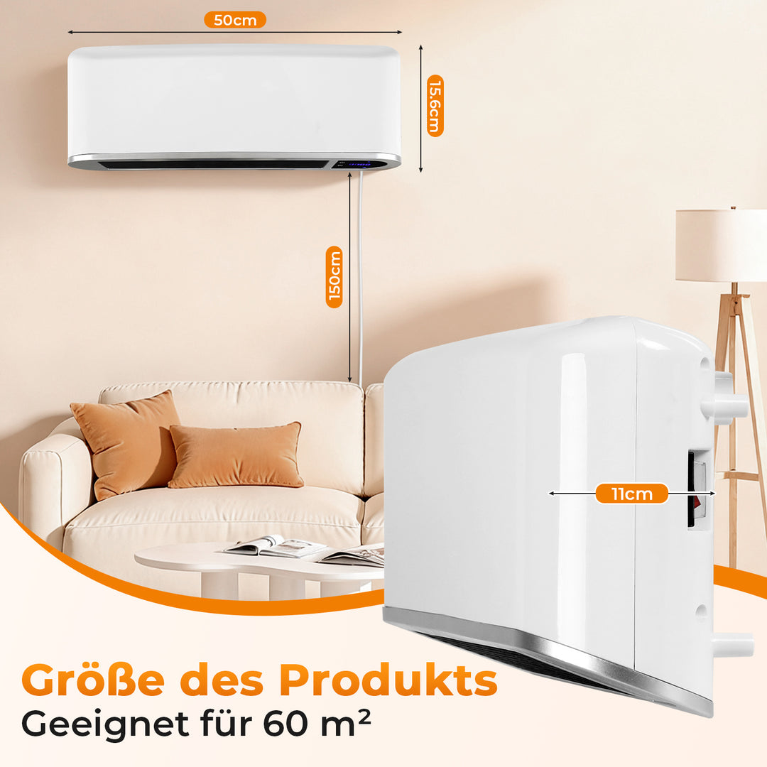 Sonnewelt Heizlüfter Keramik Wandheizung APP 2000W