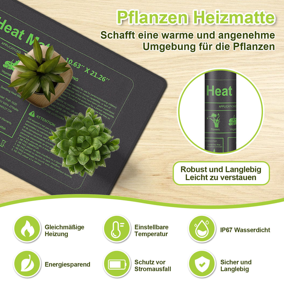 Sonnewelt Heating Mat Plants 27W/55W with Thermostat