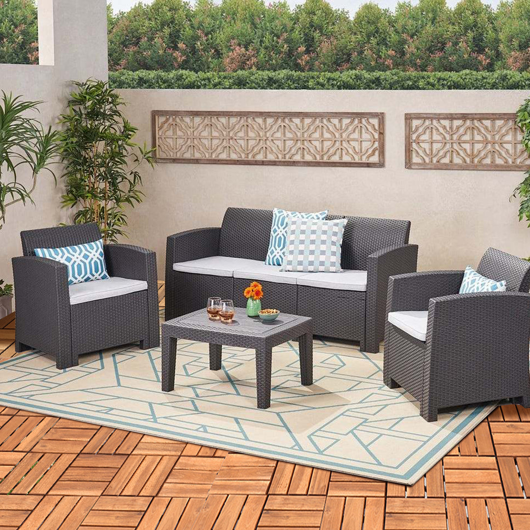 Sonnewelt Holzfliesen 30x30cm 12 Latten Fliese(11 Stück) Verschiedene Farben