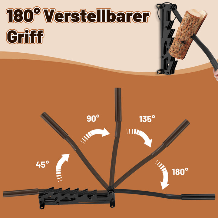 Sonnewelt Manueller Holzspalter Wandhalterung mit Abziehbar Griff