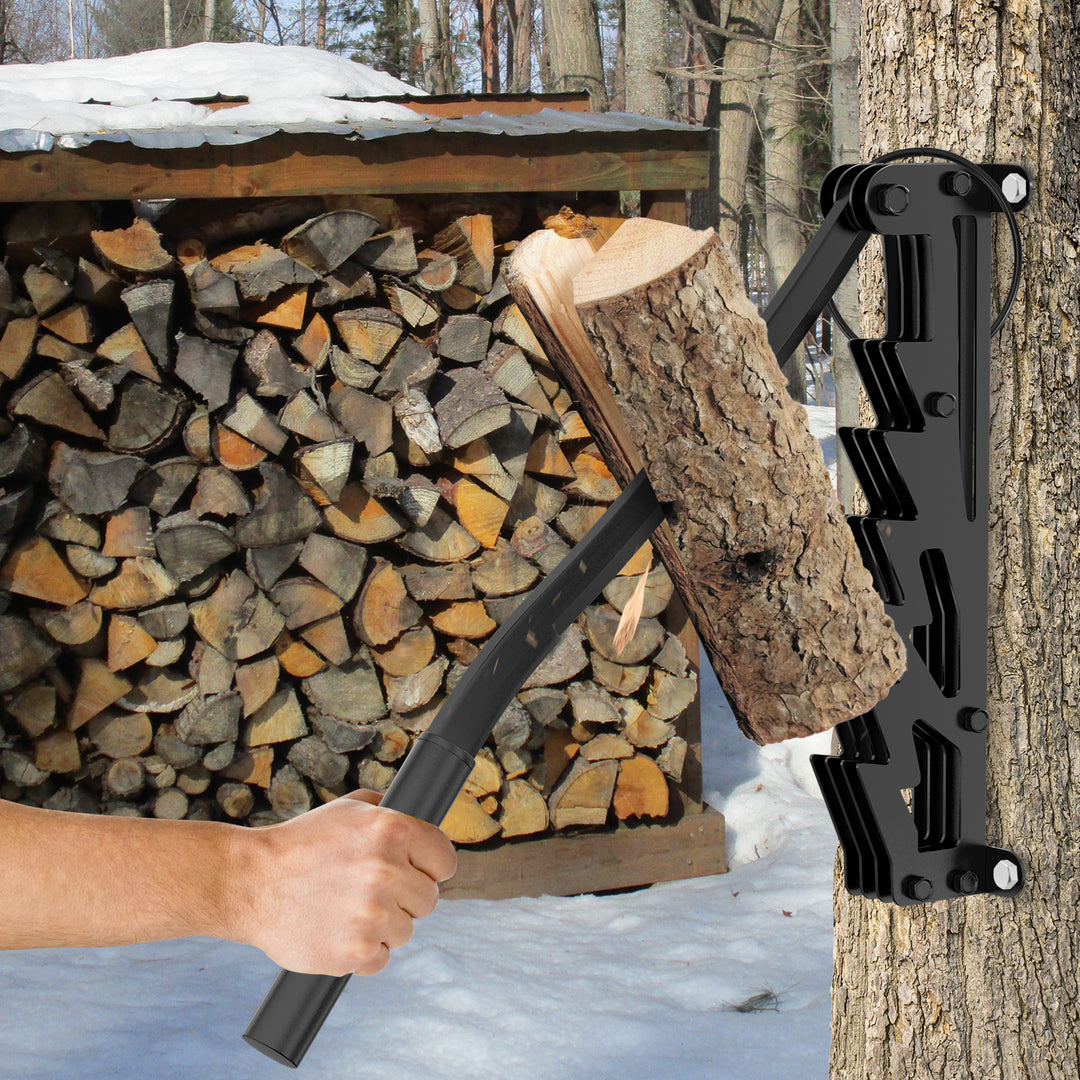 Sonnewelt Manueller Holzspalter Wandhalterung mit Abziehbar Griff