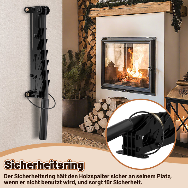 Sonnewelt Manueller Holzspalter Wandhalterung mit Abziehbar Griff
