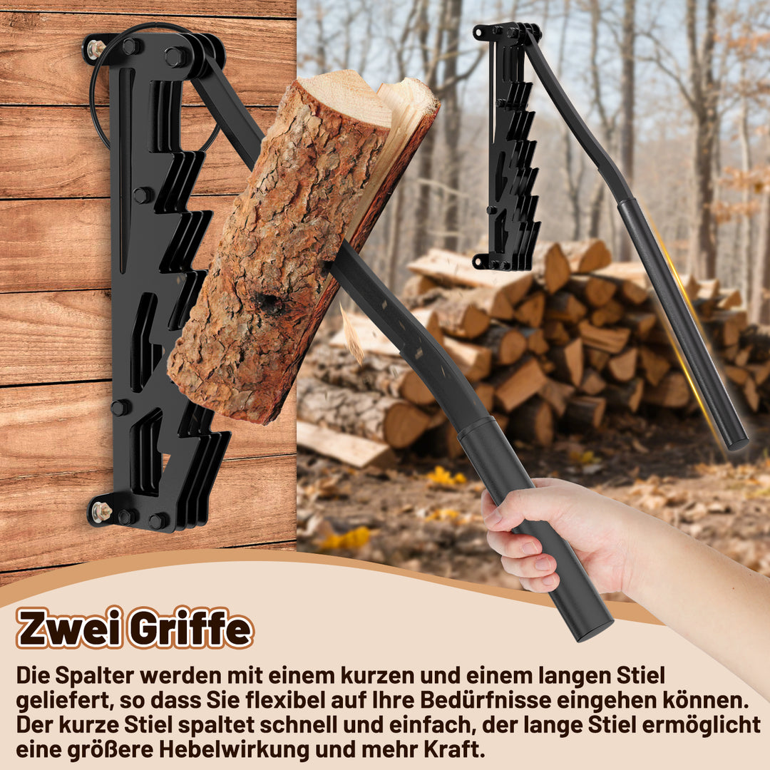 Sonnewelt Manueller Holzspalter Wandhalterung mit Abziehbar Griff