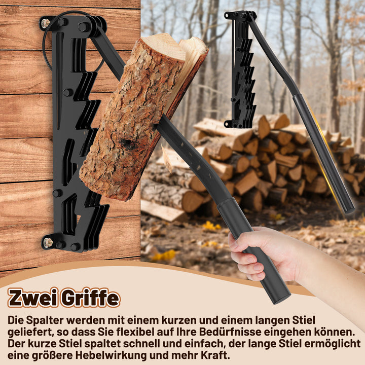 Sonnewelt Manueller Holzspalter Wandhalterung mit Abziehbar Griff