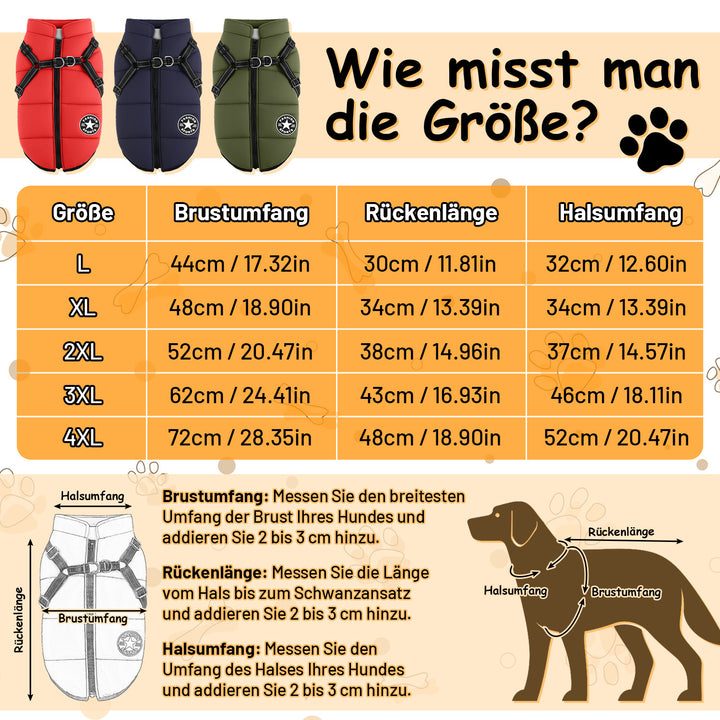 Sonnewelt Hundemantel Hundeweste Hundejacke Wintermantel