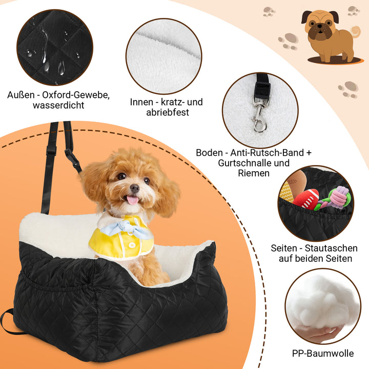 Sonnewelt Hundesitz Auto Hundeautositz bis 12kg