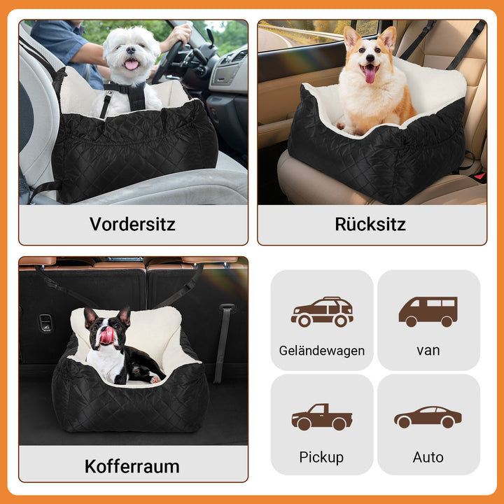 Sonnewelt Hundesitz Auto Hundeautositz bis 12kg