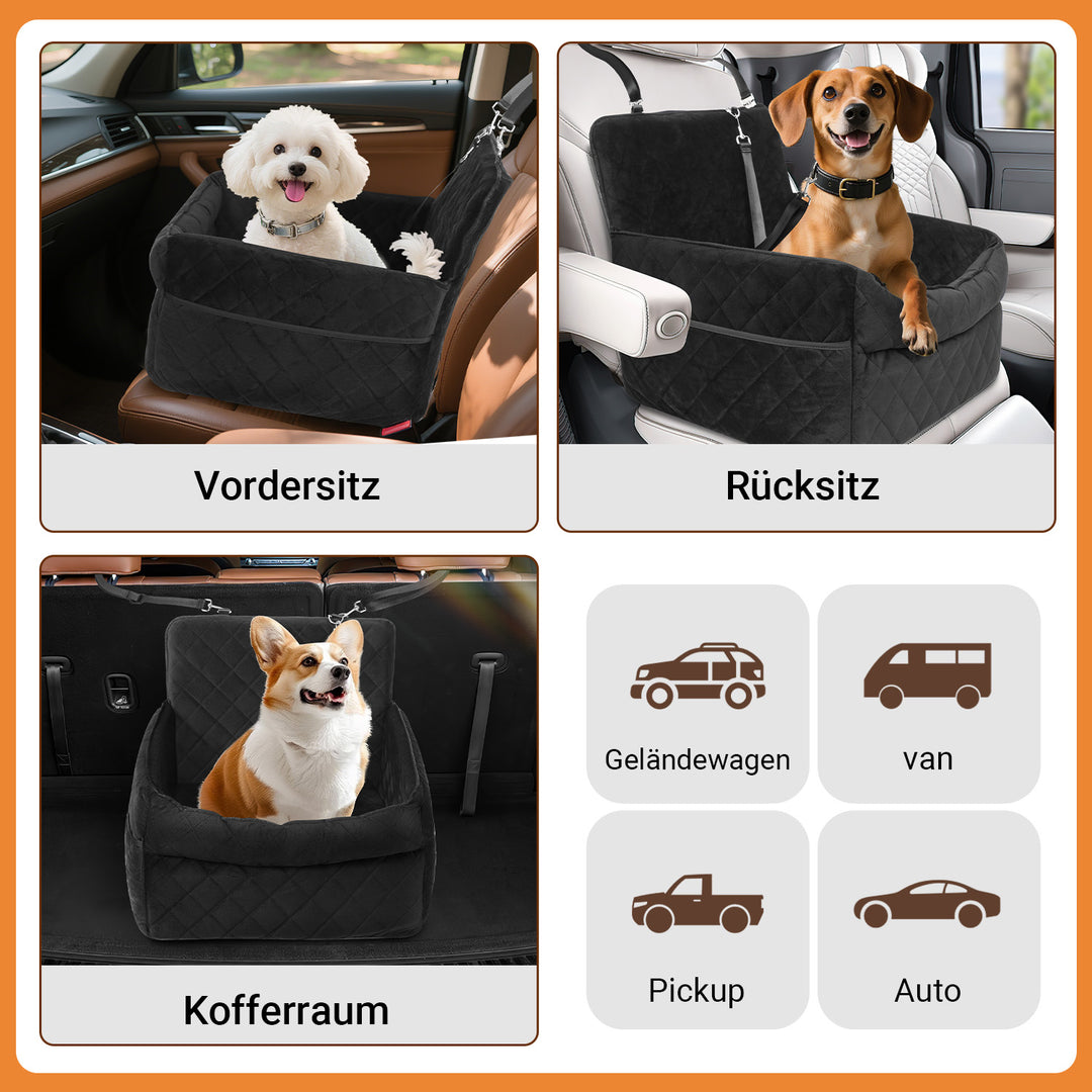 Sonnewelt Hundesitz Auto Hundeautositz bis 50kg