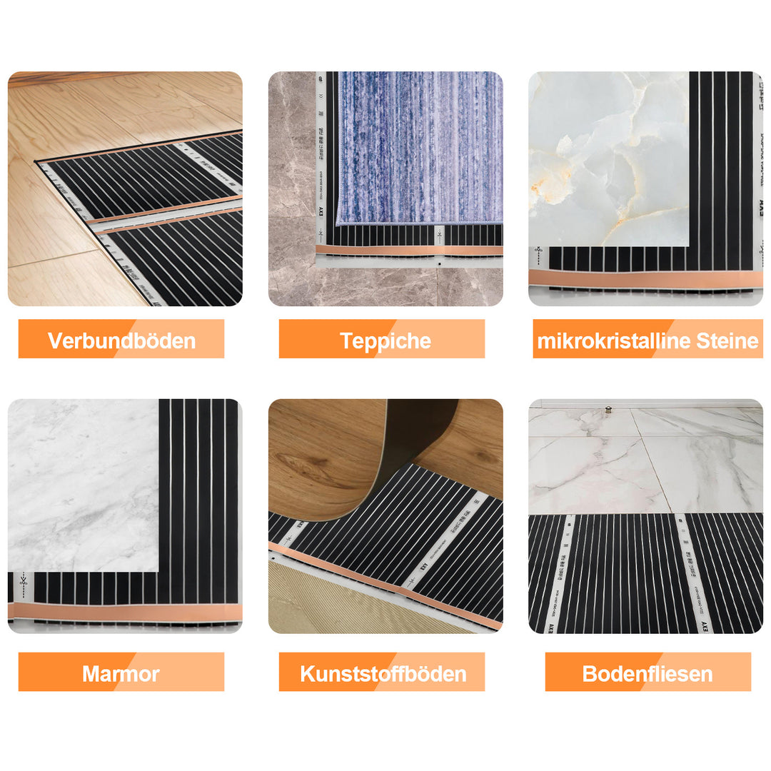 Sonnewelt infrared heating film heating film 2mx0.5m