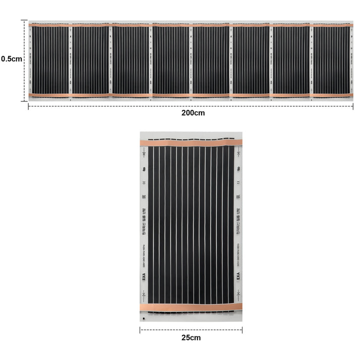 Sonnewelt infrared heating film heating film 2mx0.5m