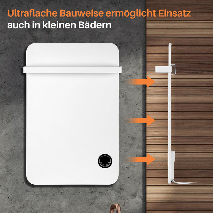 Sonnewelt Infrarotheizung Handtuchhalter Thermostat 400W/600W