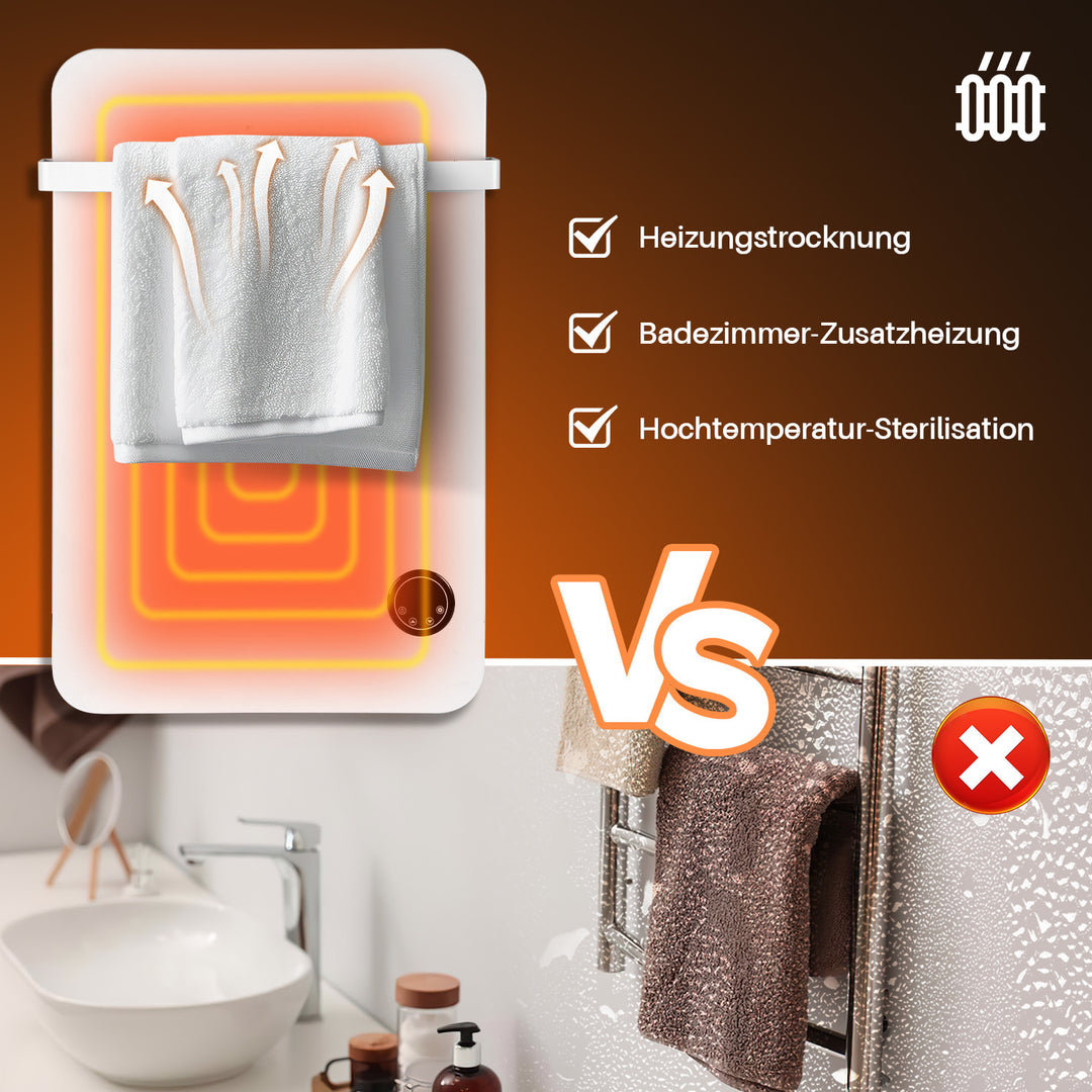 Sonnewelt Infrarotheizung Handtuchhalter Thermostat 400W/600W