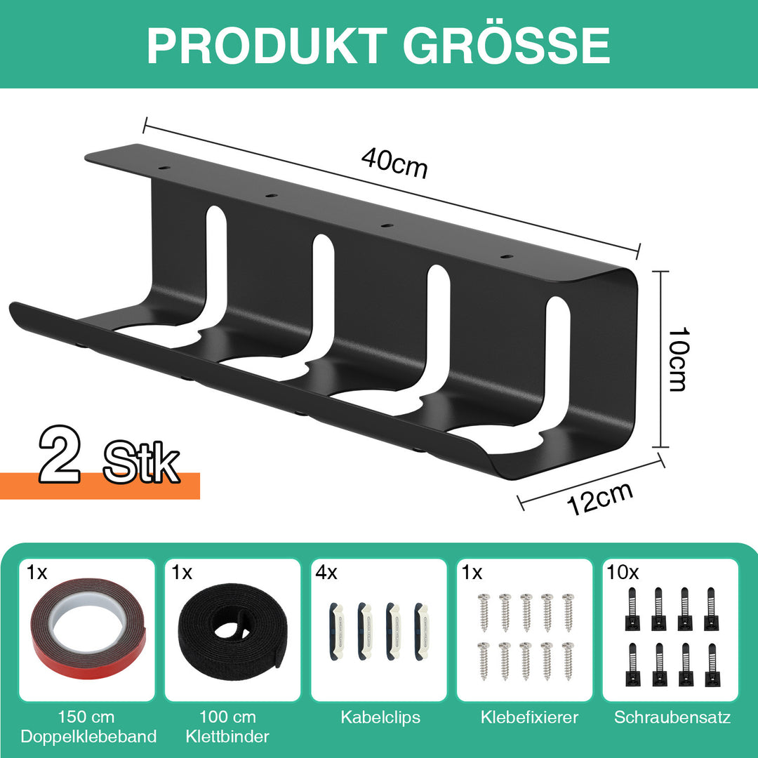 Sonnewelt Kabelwanne Kabelkanal Kabelkorb 2 Stück