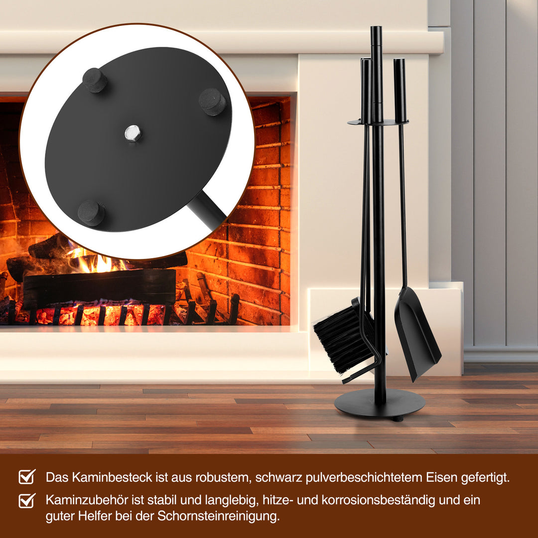Sonnewelt Kaminbesteck Kamingarnitur 3-teiliges