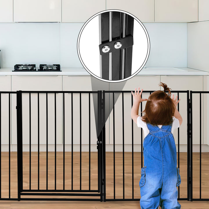 Sonnewelt fireplace protection grille with door 304 cm metal oven protection grille