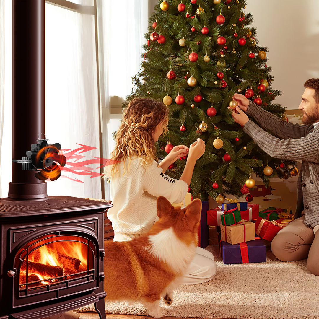 Sonnewelt Kaminventilator 6 Blättern Magnetisch