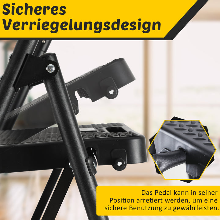 Sonnewelt Klappbar Leiter 4-Stufen/5-Stufen mit abnehmbaren Armlehnen