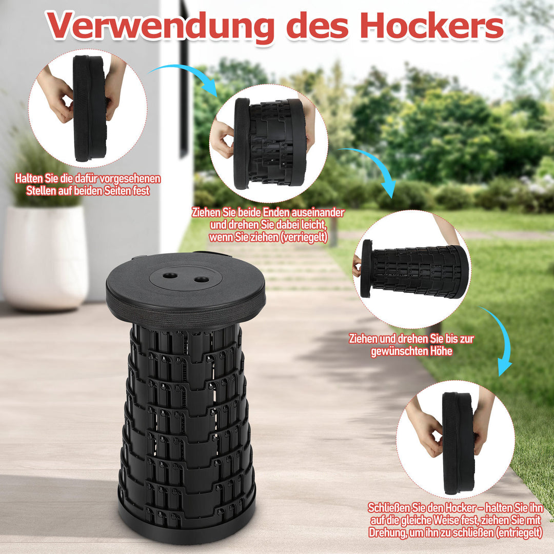 Sonnewelt Tragbarer Klappstuhl Klapphocker