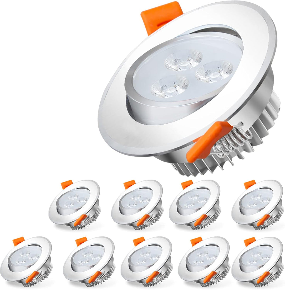 Sonnewelt LED Einbaustrahler LED Spot 3W Kaltweiß/Warmweiß