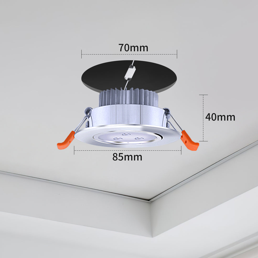 Sonnewelt LED Einbaustrahler LED Spot 3W Kaltweiß/Warmweiß