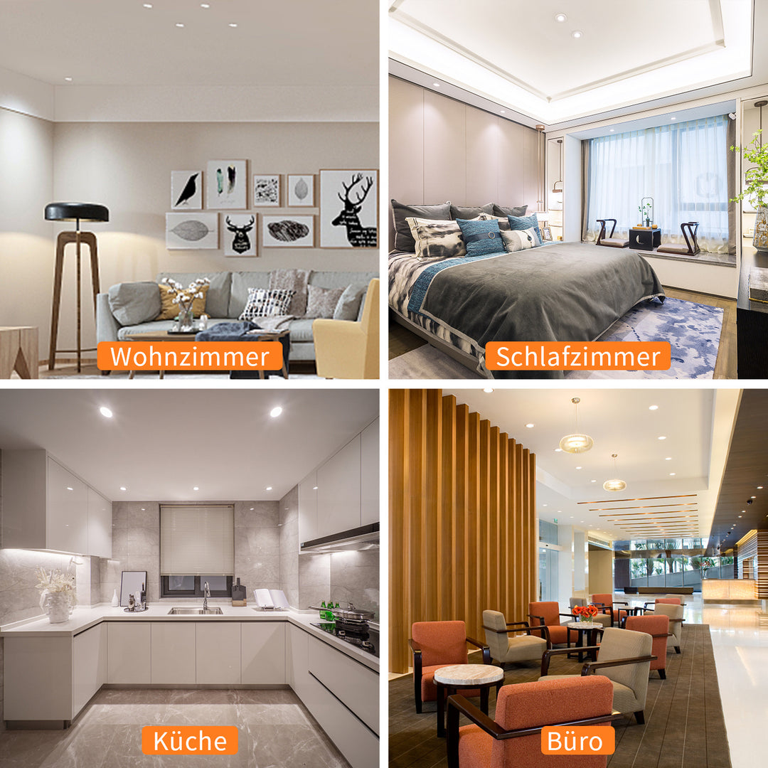 Sonnewelt LED Einbaustrahler LED Spot 3W Kaltweiß/Warmweiß