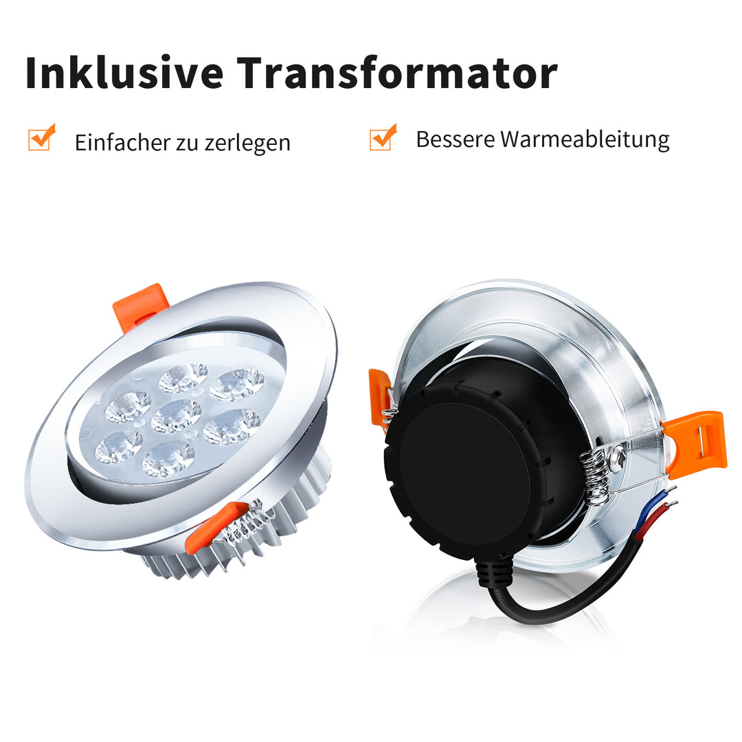 Sonnewelt LED Einbaustrahler LED Spot 3W Kaltweiß/Warmweiß