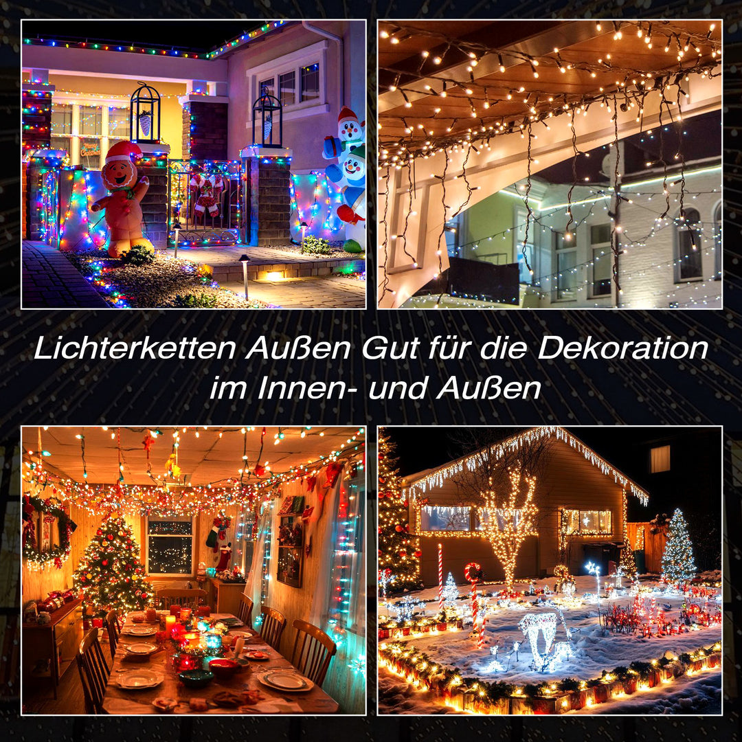 Sonnewelt LED Lichterkette Außen 50m/100m/200m