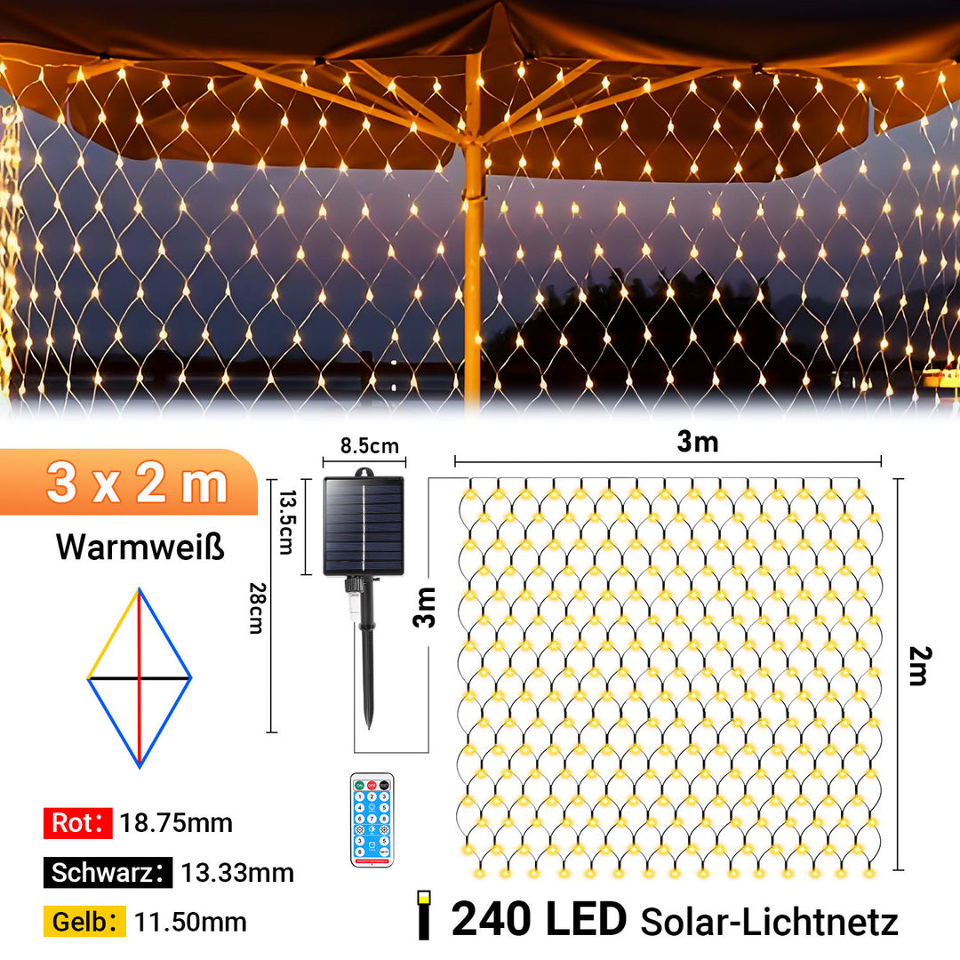 Sonnewelt LED light net solar with remote control
