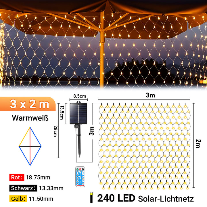 Sonnewelt LED light net solar with remote control