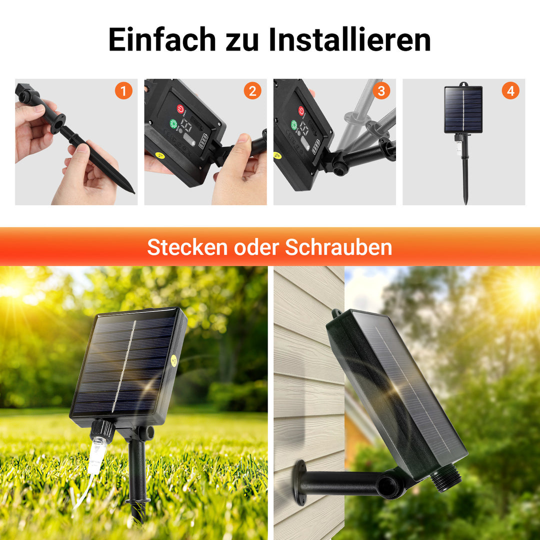 Sonnewelt LED light net solar with remote control
