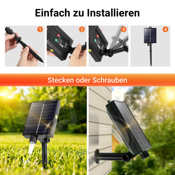 Sonnewelt LED light net solar with remote control