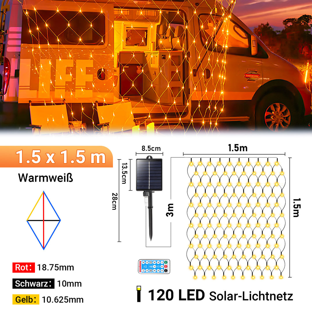 Sonnewelt LED light net solar with remote control