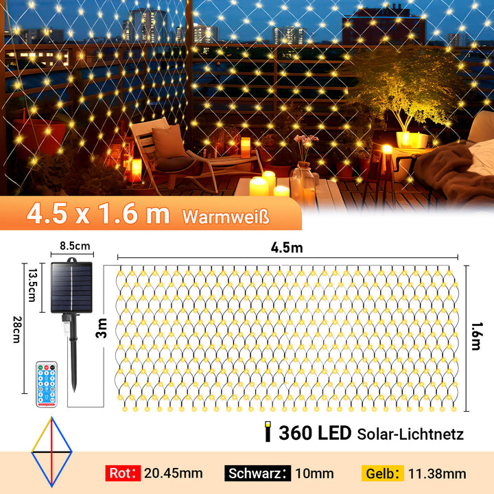 Sonnewelt LED light net solar with remote control