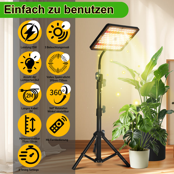 Sonnewelt LED Pflanzenlampe Grow Light UV IR mit Ständer