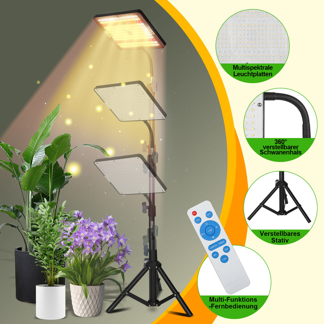 Sonnewelt LED Pflanzenlampe Grow Light UV IR mit Ständer