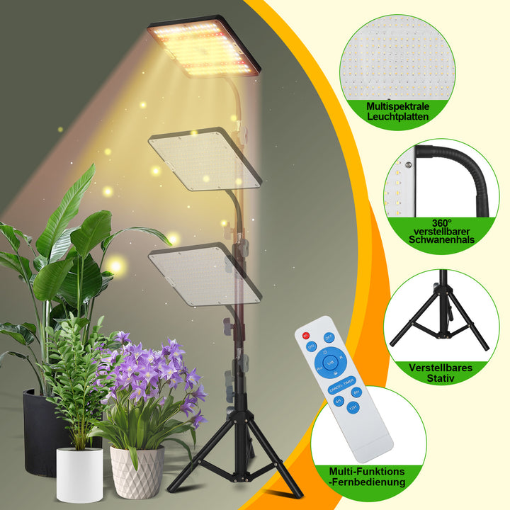 Sonnewelt LED Pflanzenlampe Grow Light UV IR mit Ständer