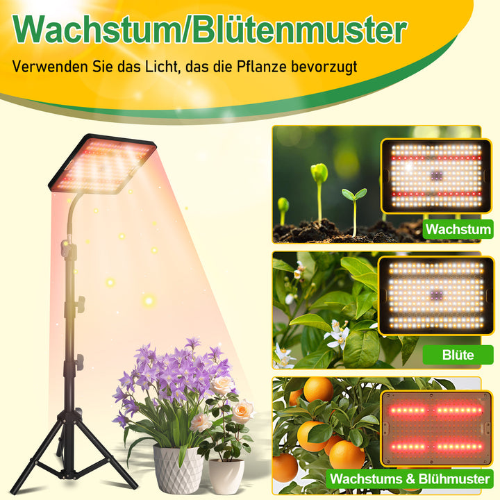 Sonnewelt LED Pflanzenlampe Grow Light UV IR mit Ständer