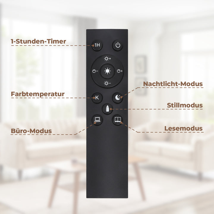 Sonnewelt LED Stehleuchte Stehlampe Dimmbarer mit Regal und Fernbedienung