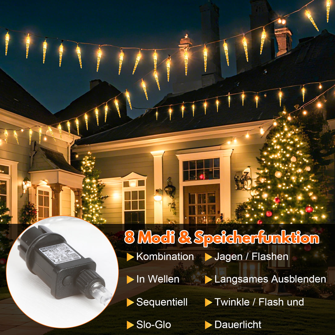 Sonnewelt LED icicle light chain 40 LEDs