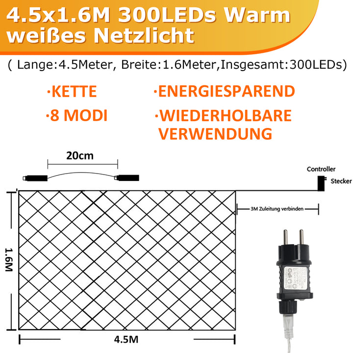 Sonnewelt LED light net Waterproof IP44 