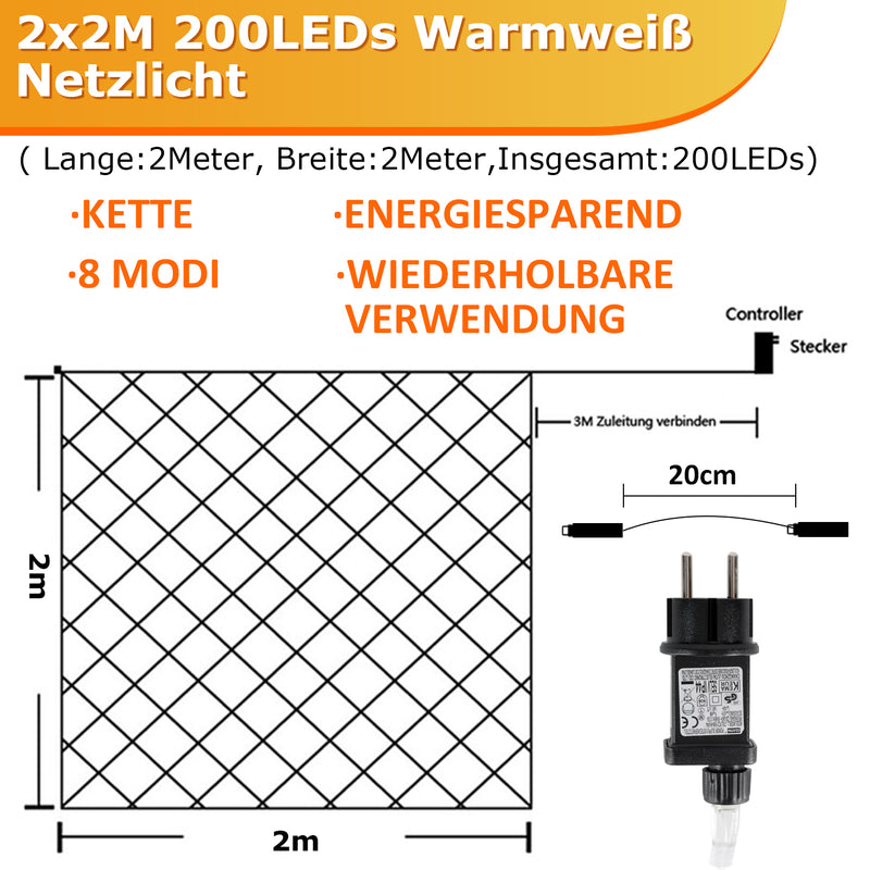Sonnewelt LED light net Waterproof IP44 